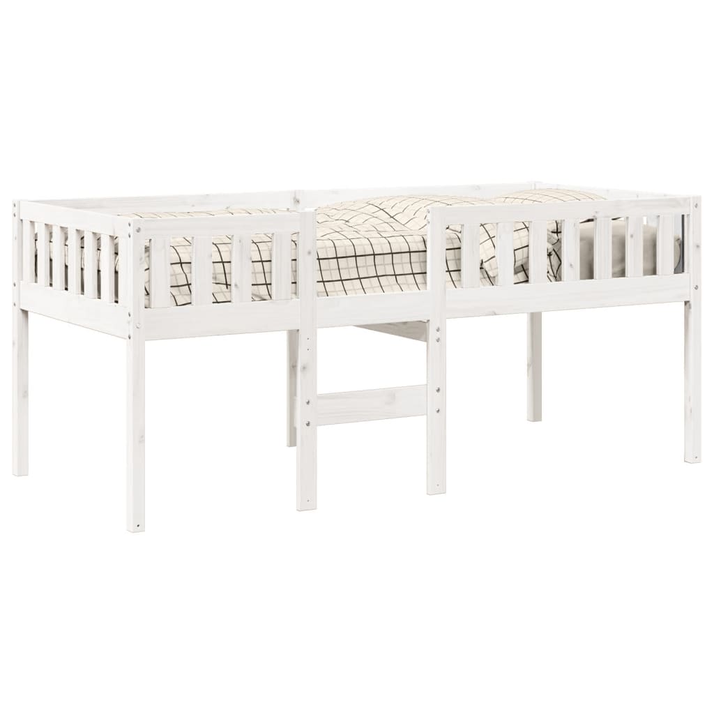 Children's bed without mattress white 75x190 cm solid pine wood