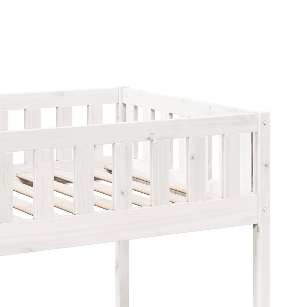 Children's bed without mattress white 75x190 cm solid pine wood