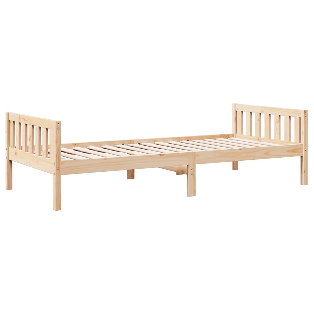 Children's bed without mattress 80x200 cm solid pine wood