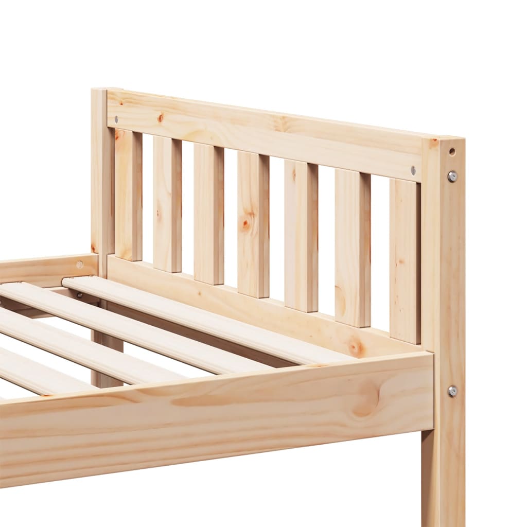 Children's bed without mattress 80x200 cm solid pine wood