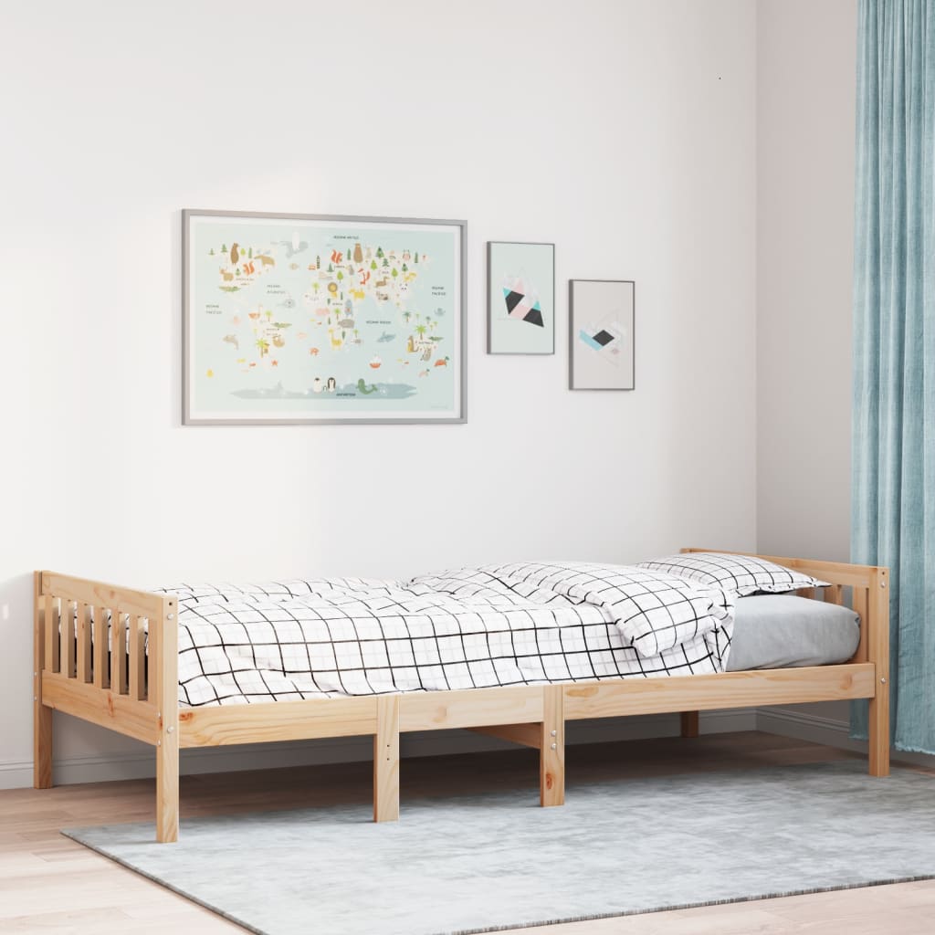 Children's bed without mattress 80x200 cm solid pine wood