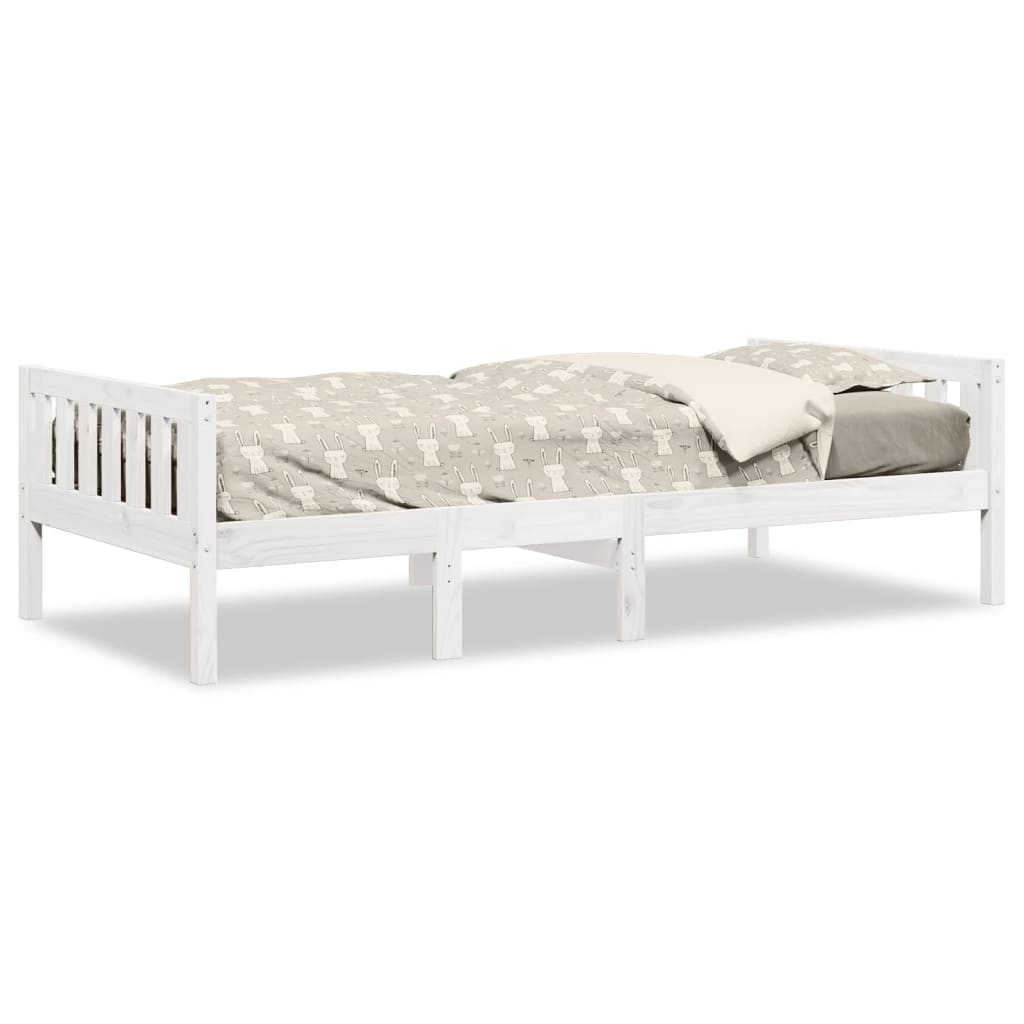 Children's bed without mattress white 80x200 cm solid pine wood