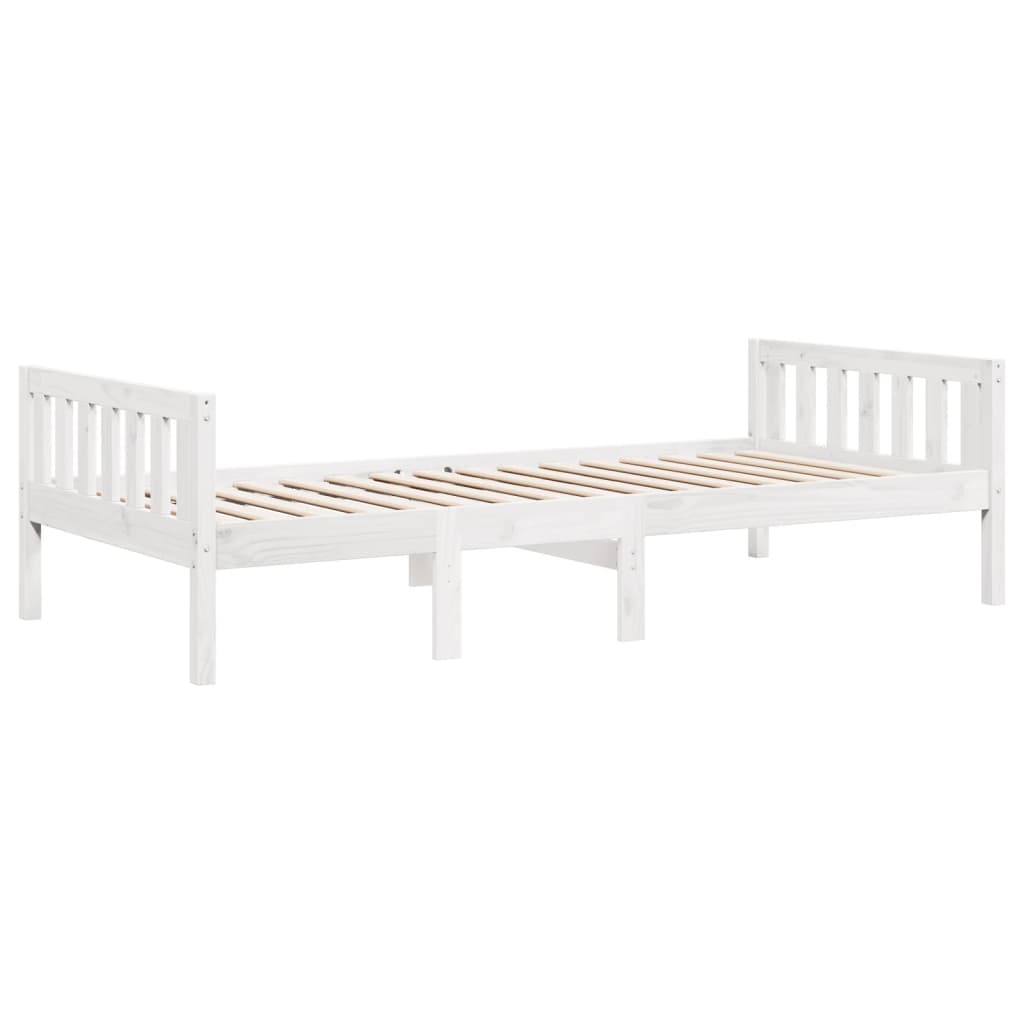 Children's bed without mattress white 80x200 cm solid pine wood