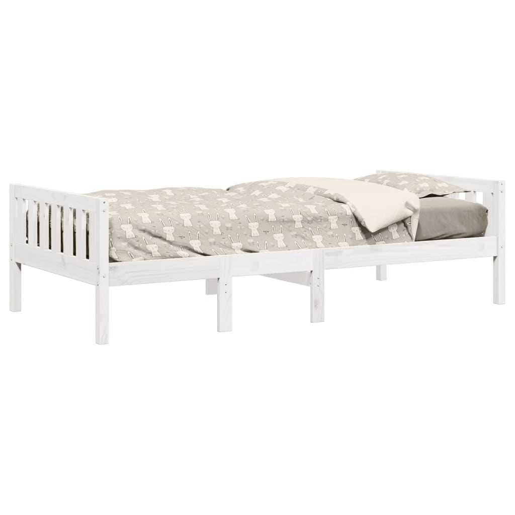 Children's bed without mattress white 80x200 cm solid pine wood