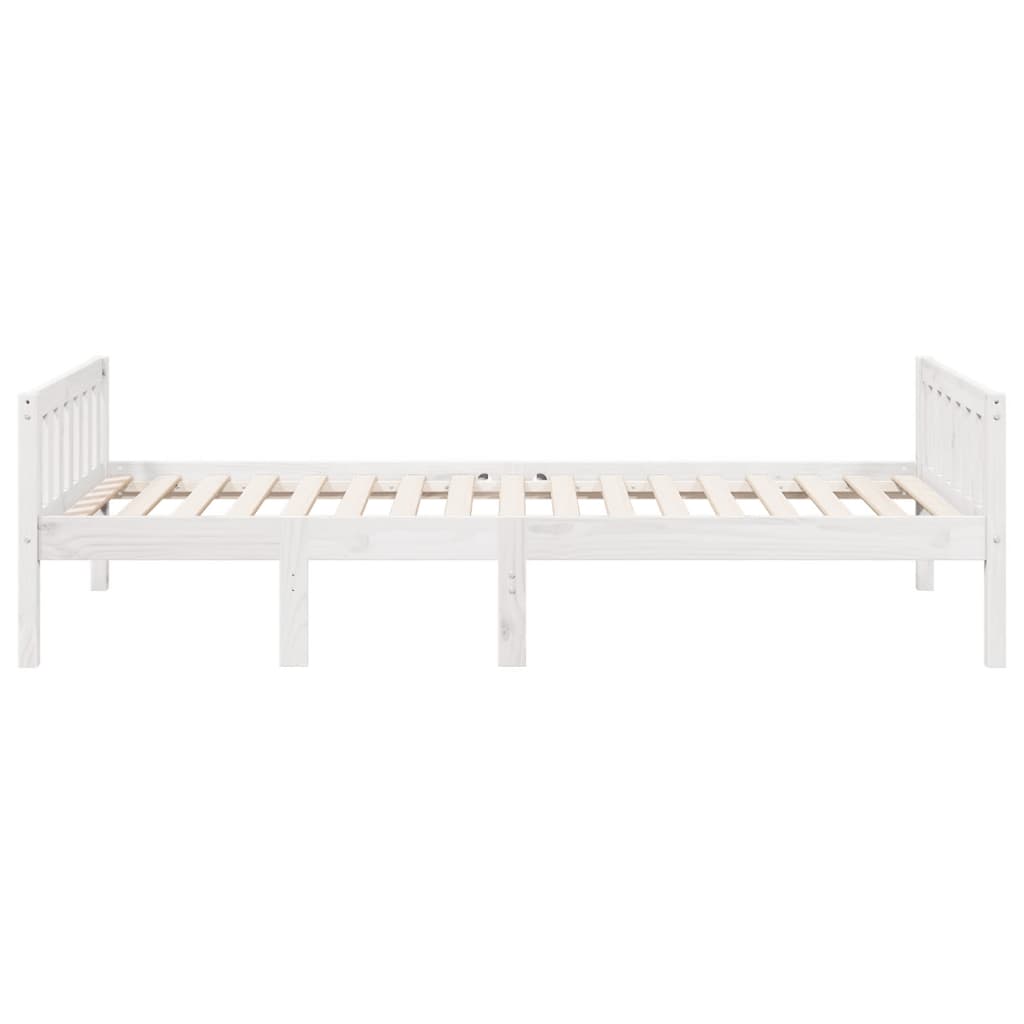 Children's bed without mattress white 80x200 cm solid pine wood