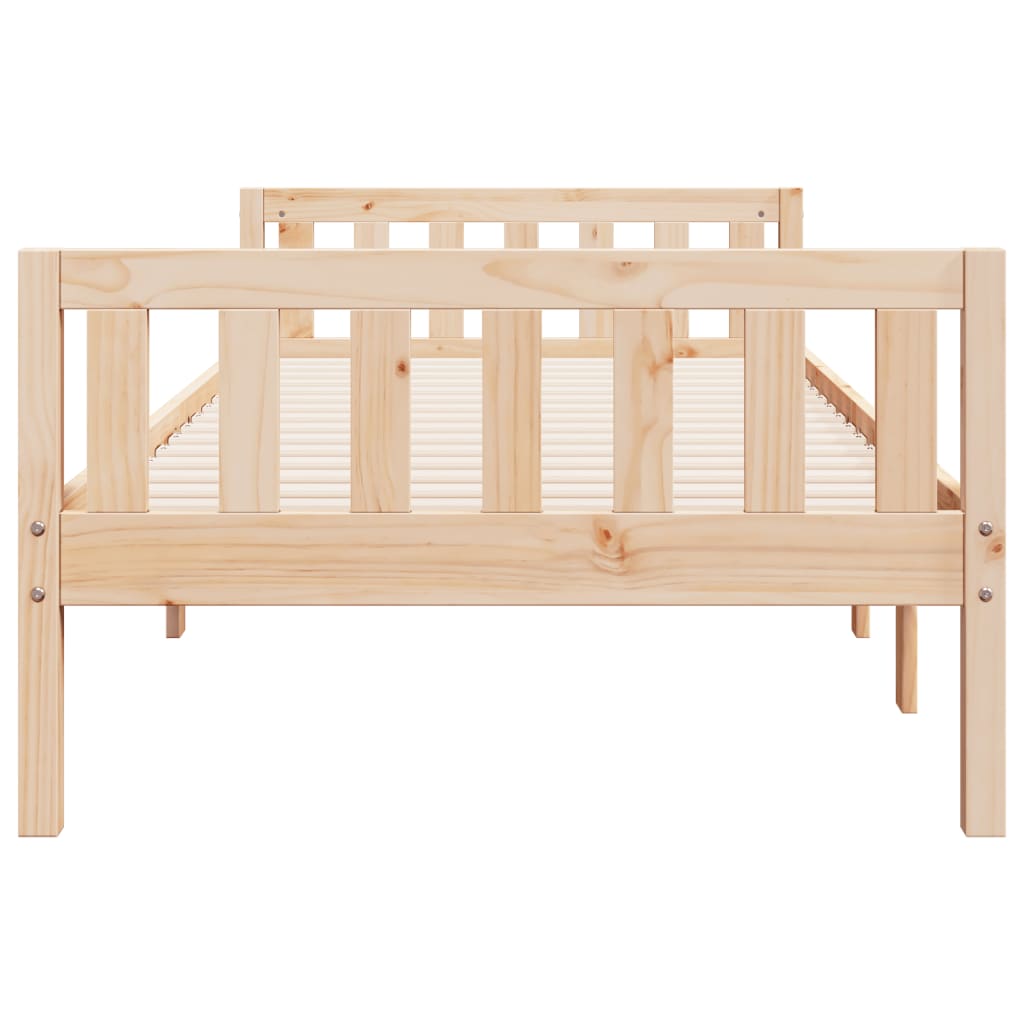 Children's bed without mattress 75x190 cm solid pine wood