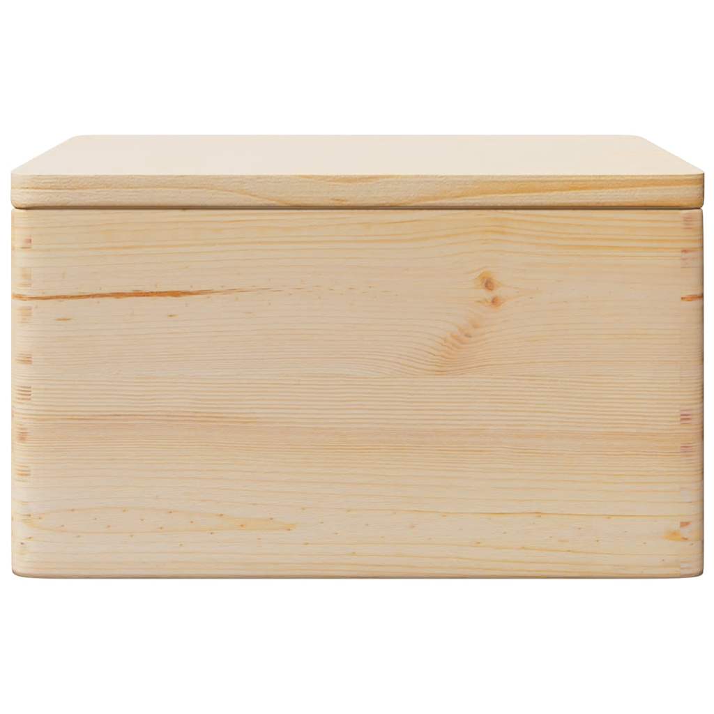 Wooden box with lid 40x30x23 cm solid pine wood