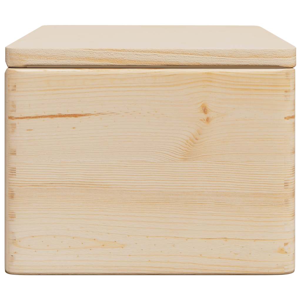 Wooden box with lid 40x30x23 cm solid pine wood