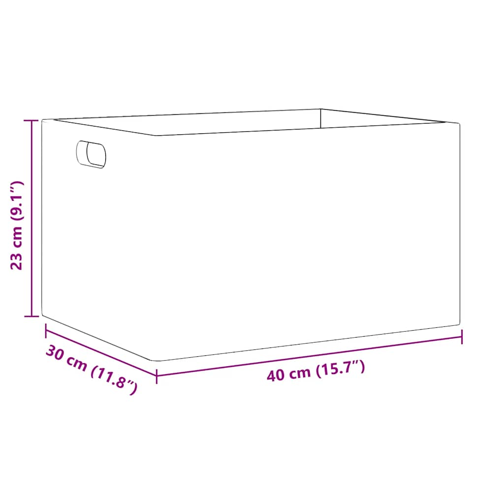 Holzkiste mit Griffen 40x30x23 cm Massivholz Kiefer