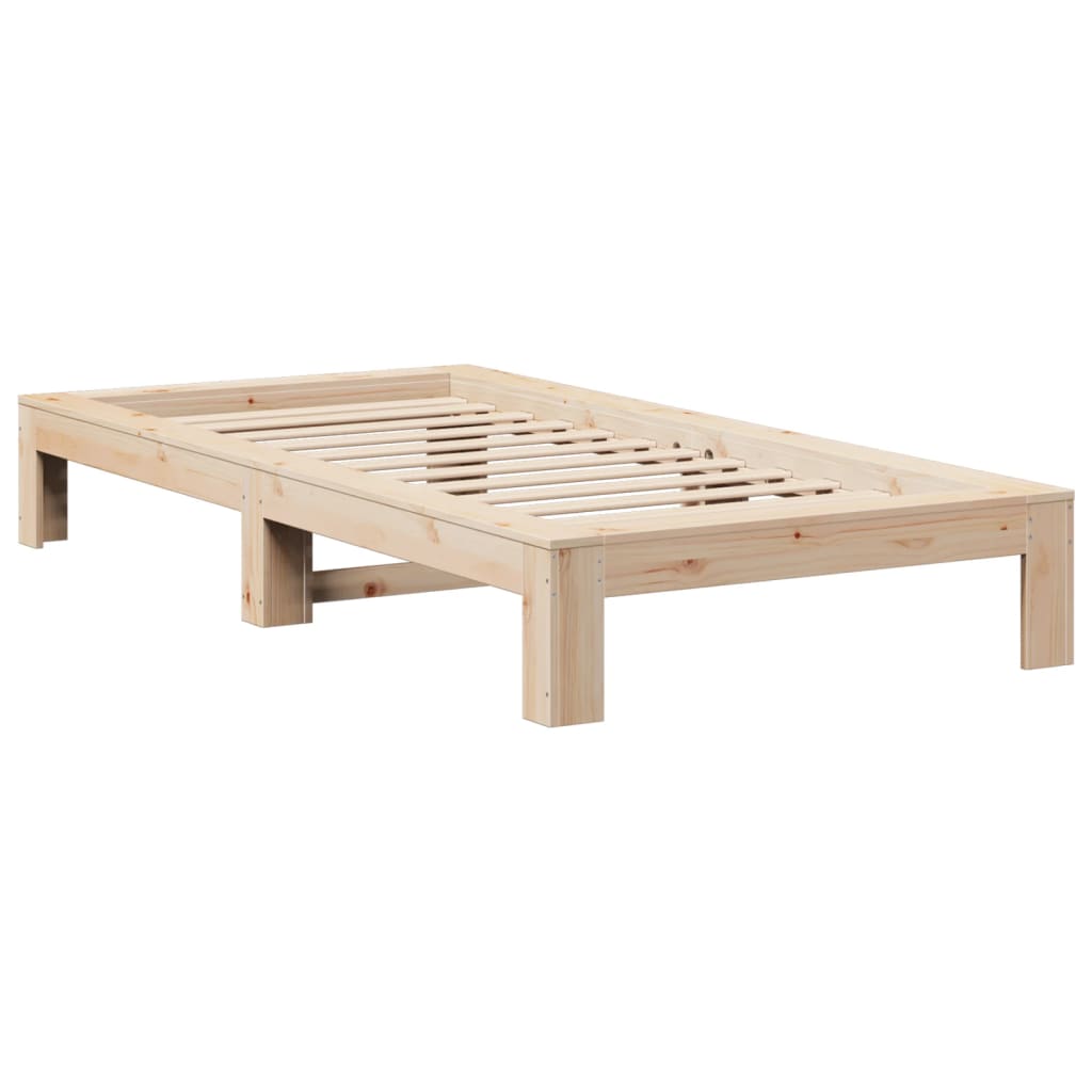 Solid wood bed without mattress 100x200 cm pinewood