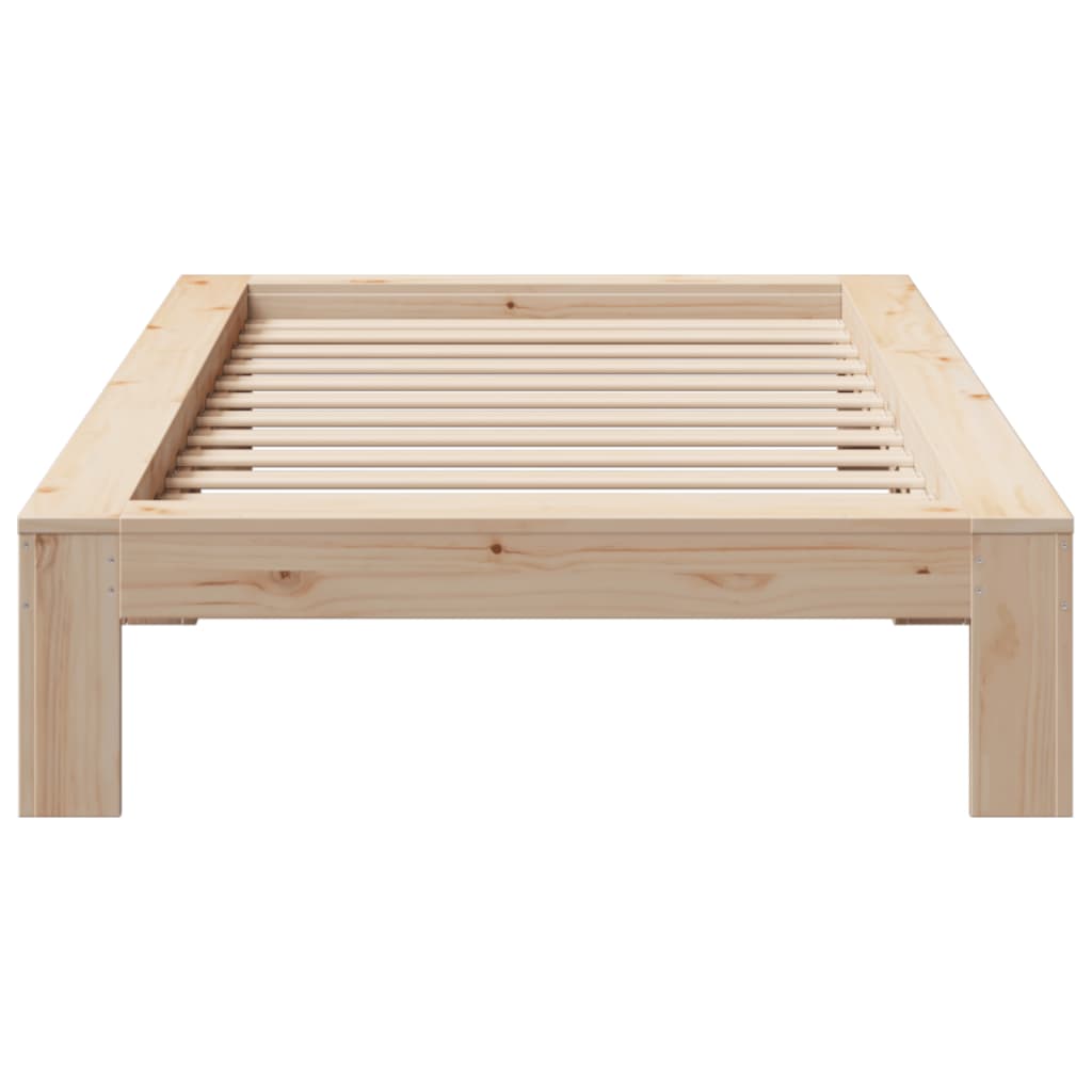 Solid wood bed without mattress 90x190 cm pine