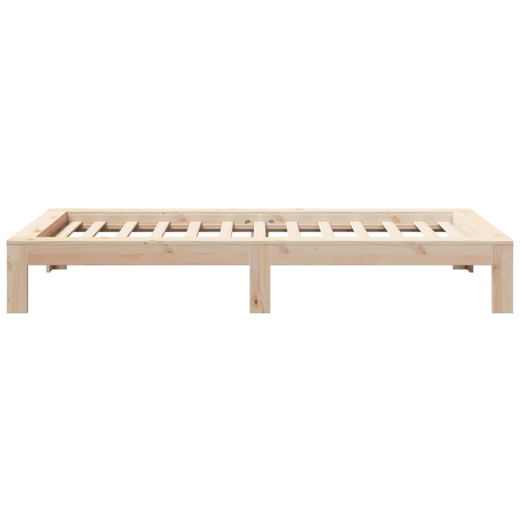 Solid wood bed without mattress 75x190 cm pinewood