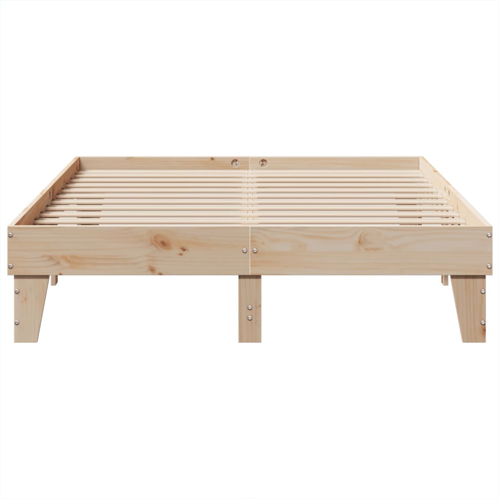 Solid wood bed without mattress 160x200 cm pinewood