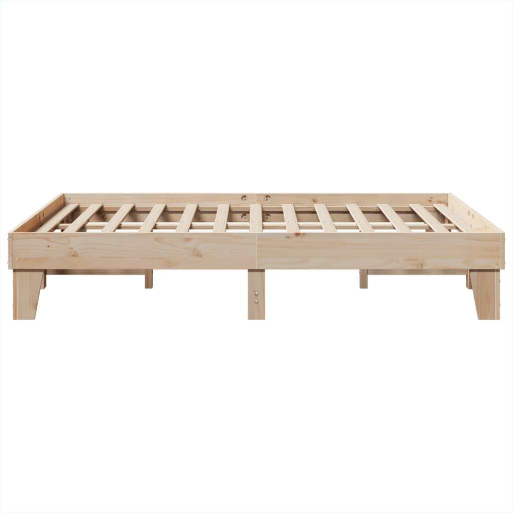 Solid wood bed without mattress 160x200 cm pinewood