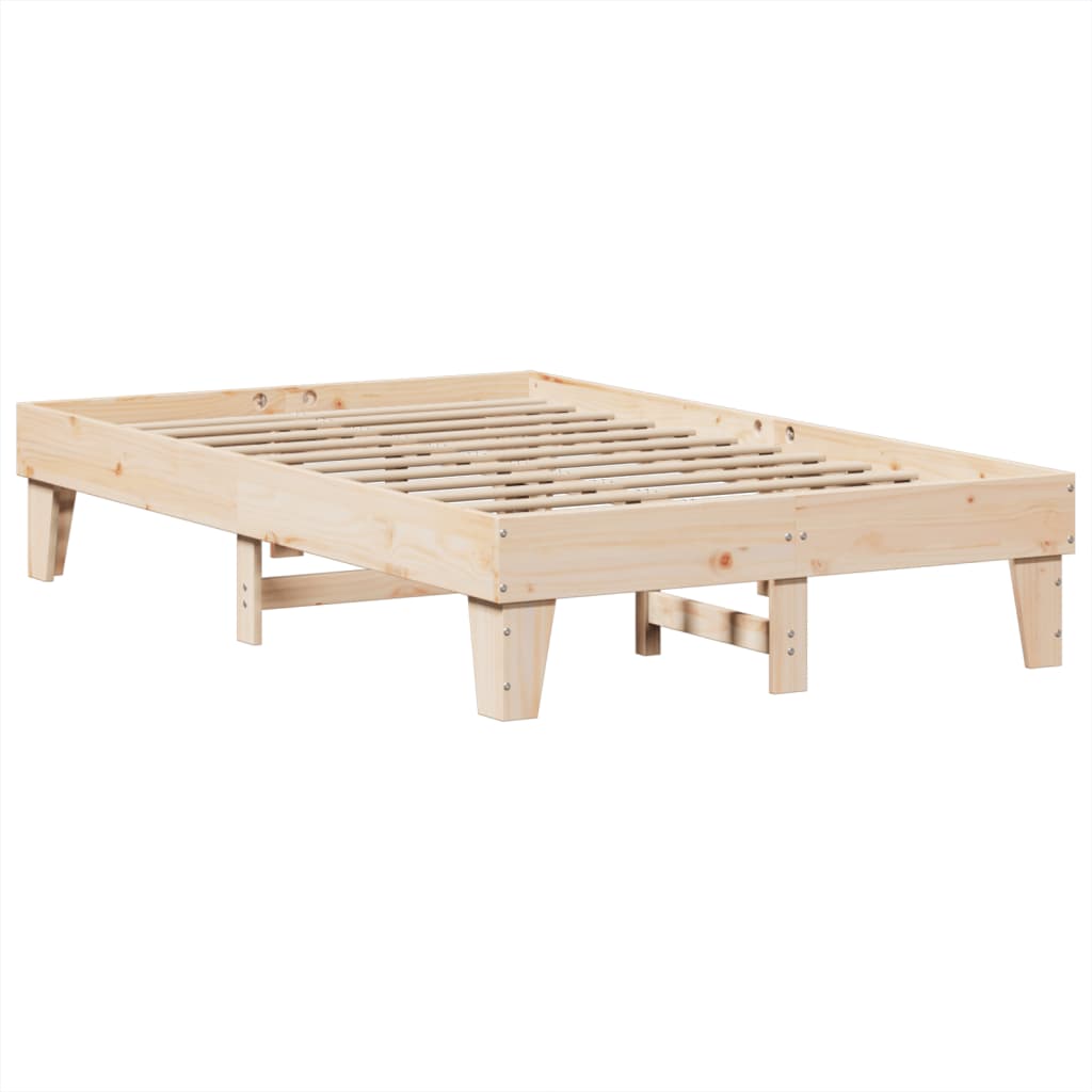 Solid wood bed without mattress 120x200 cm pinewood