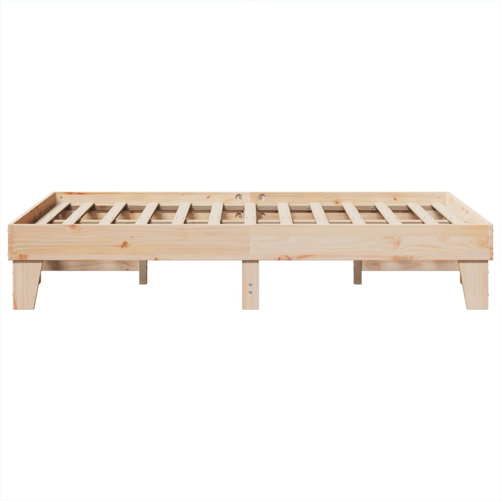 Solid wood bed without mattress 120x200 cm pinewood