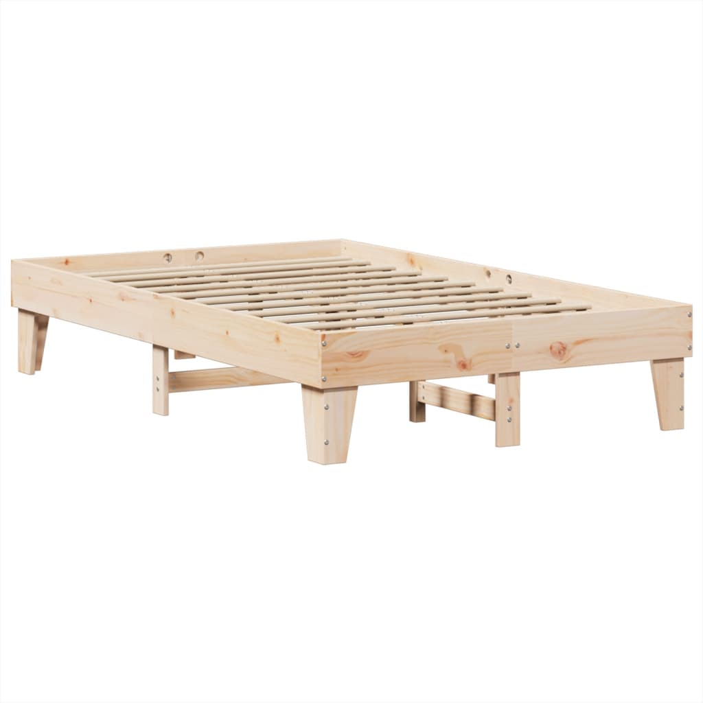 Solid wood bed without mattress 120x200 cm pinewood