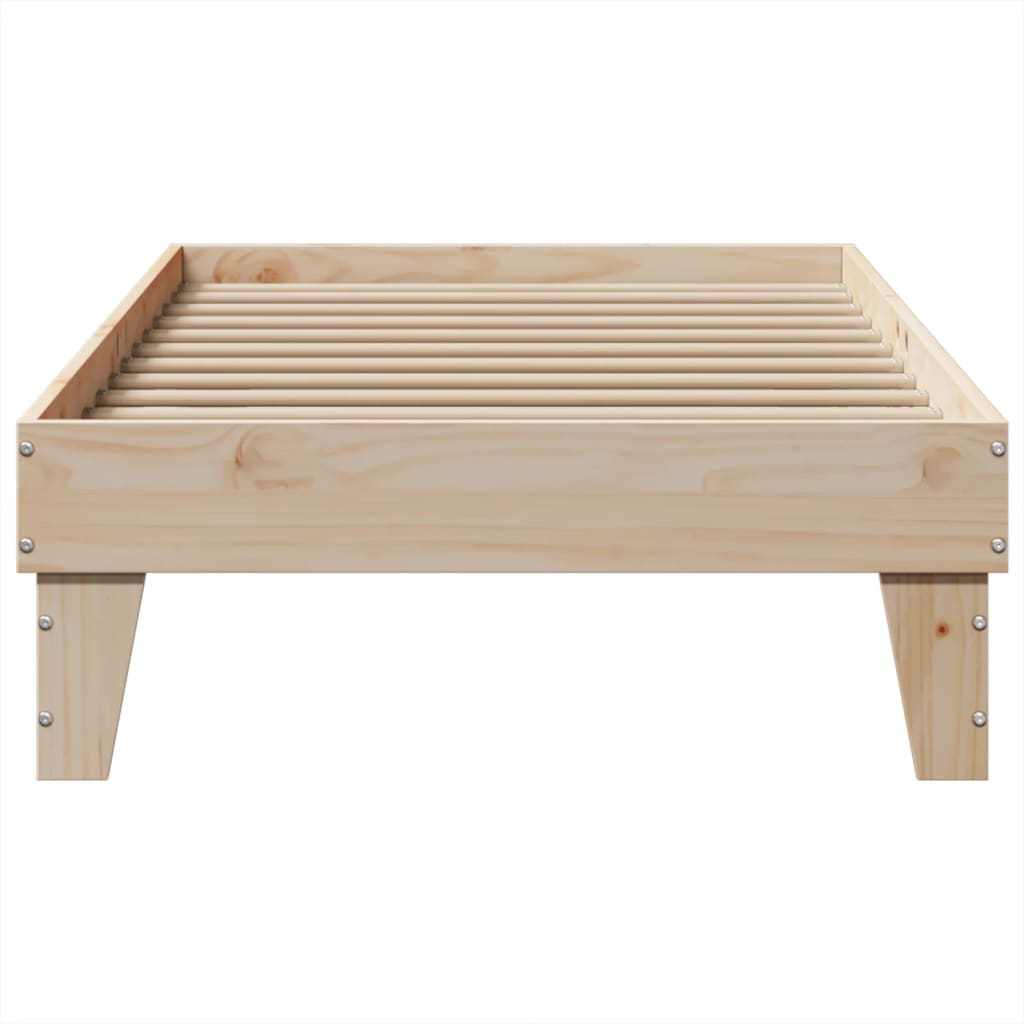 Solid wood bed without mattress 100x200 cm pinewood