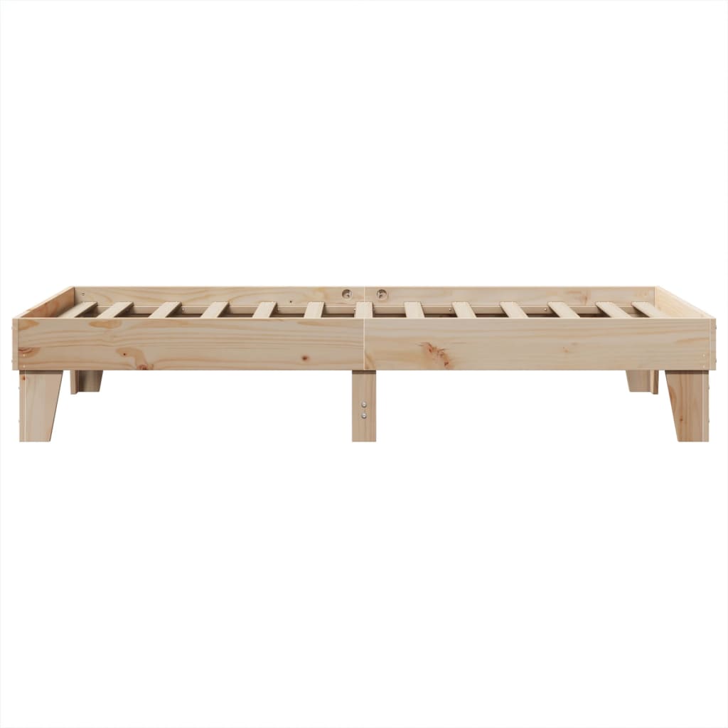 Solid wood bed without mattress 100x200 cm pinewood