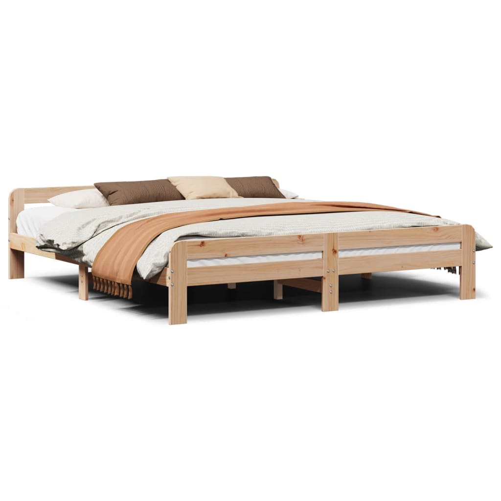 Solid wood bed without mattress 180x200 pinewood