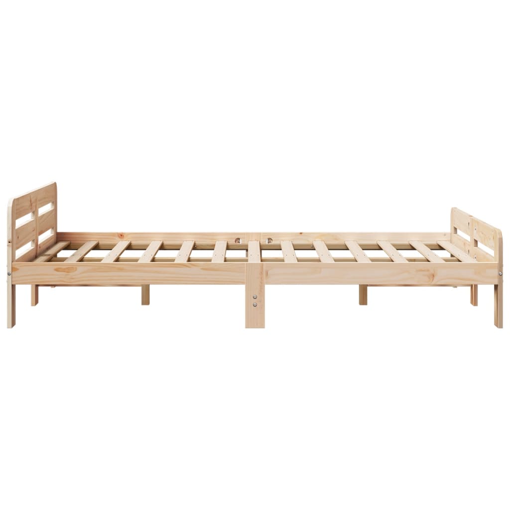 Solid wood bed without mattress 120x200 cm pinewood