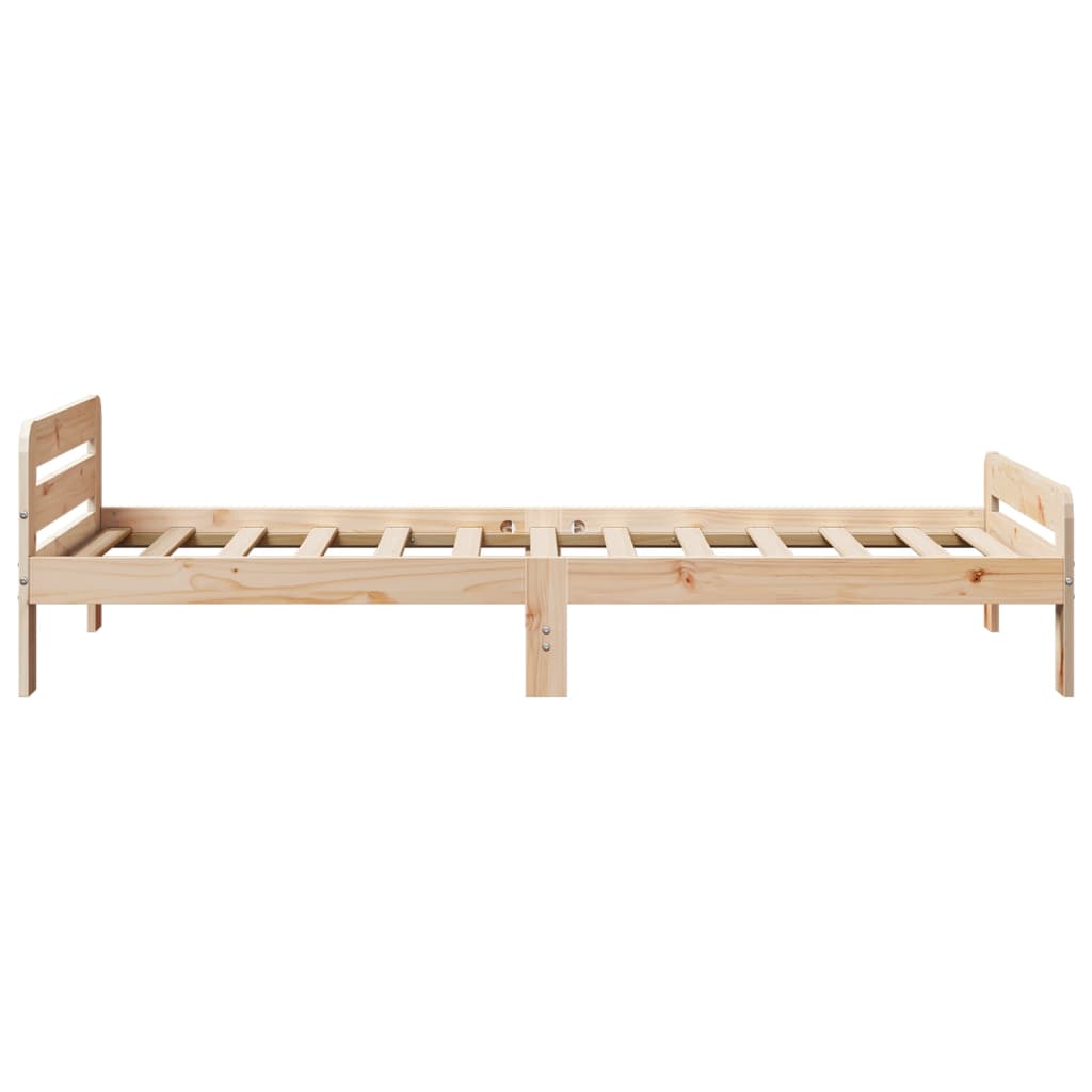 Solid wood bed without mattress 90x190 cm pinewood