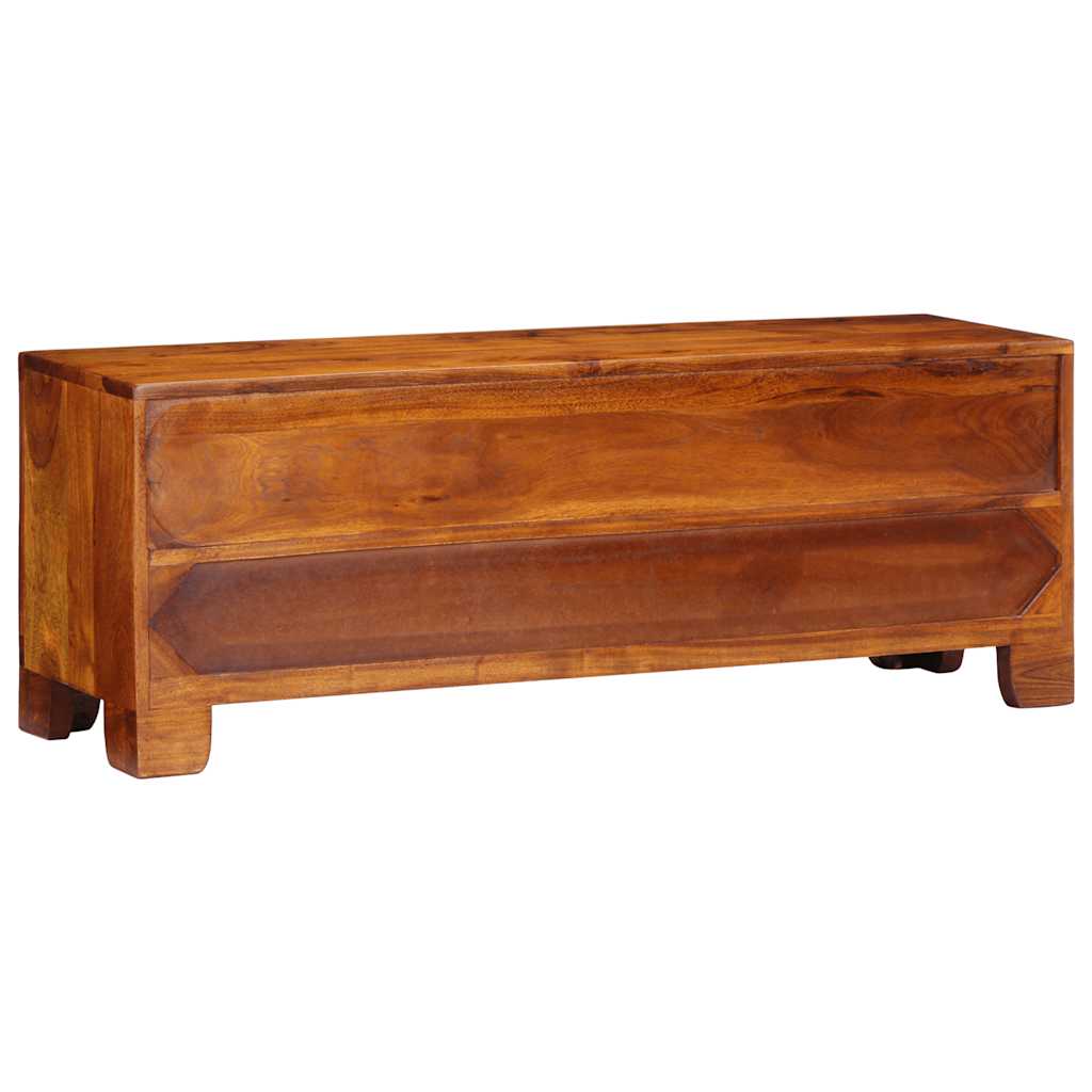 TV Cabinet Multicoloured 110x30x40 cm Solid Acacia Wood