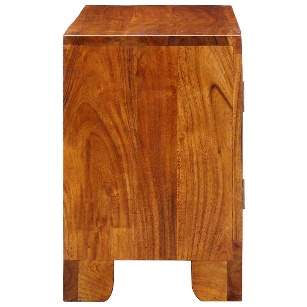 TV Cabinet Multicoloured 90x30x45 cm Solid Acacia Wood