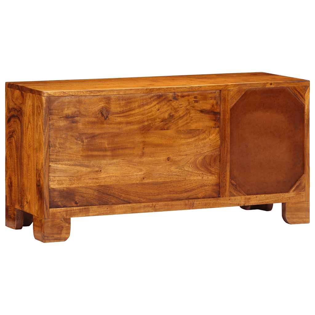 TV Cabinet Multicoloured 90x30x45 cm Solid Acacia Wood