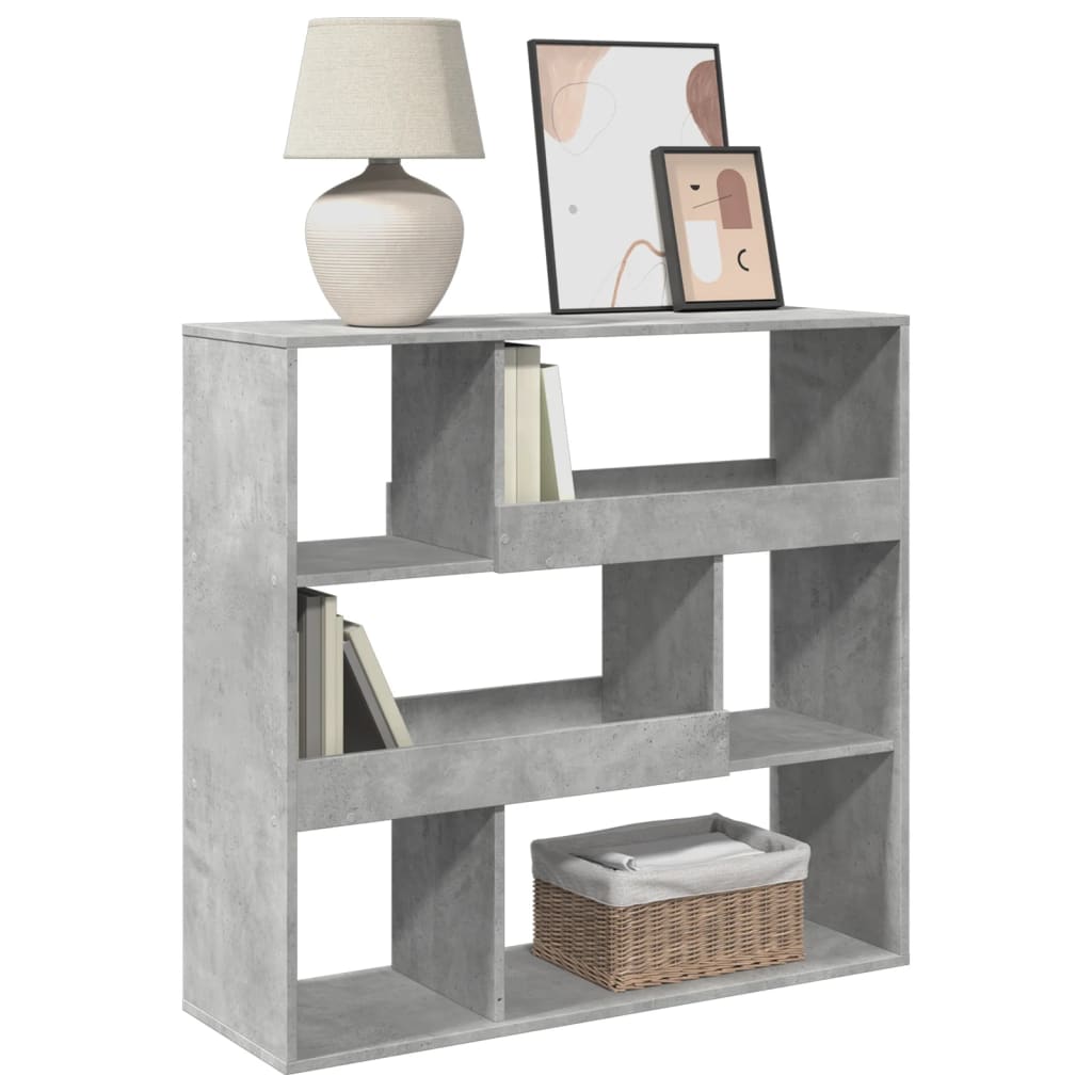 Bookshelf/Room Divider Concrete Grey 100x33x94.5 cm