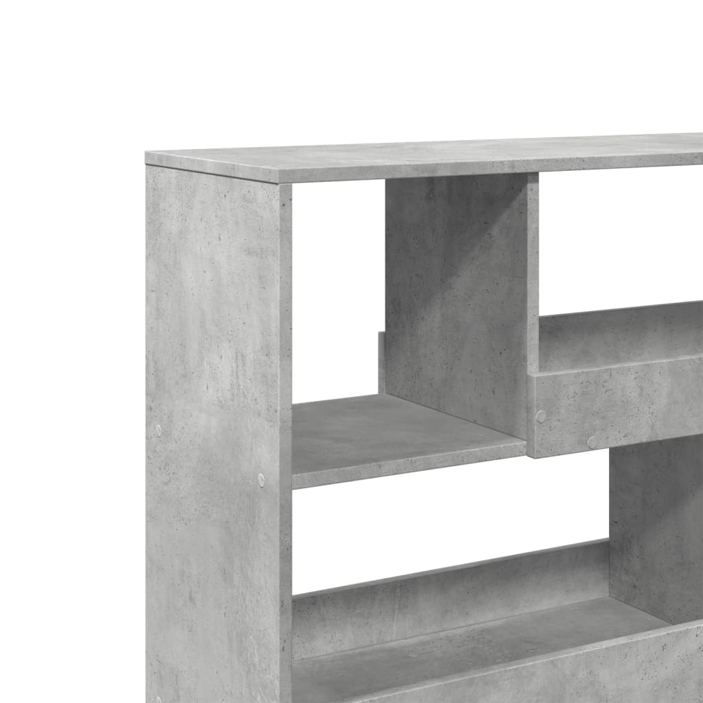 Bookshelf/Room Divider Concrete Grey 100x33x94.5 cm