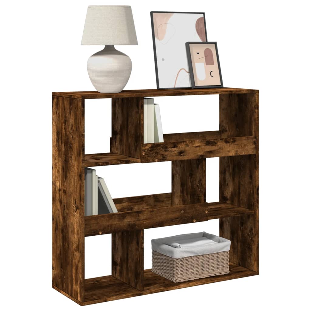 Bookshelf/Room Divider Smoked Oak 100x33x94.5 cm