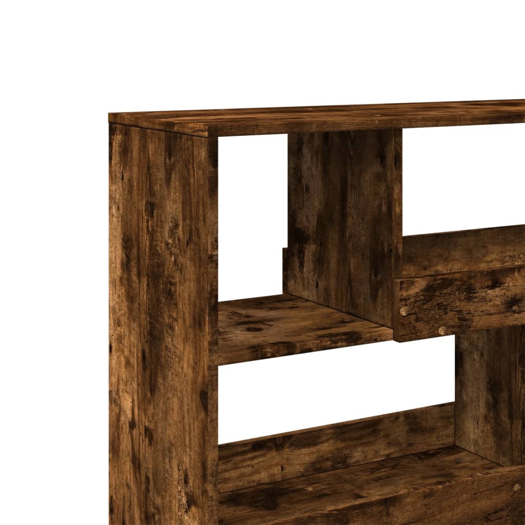 Bookshelf/Room Divider Smoked Oak 100x33x94.5 cm