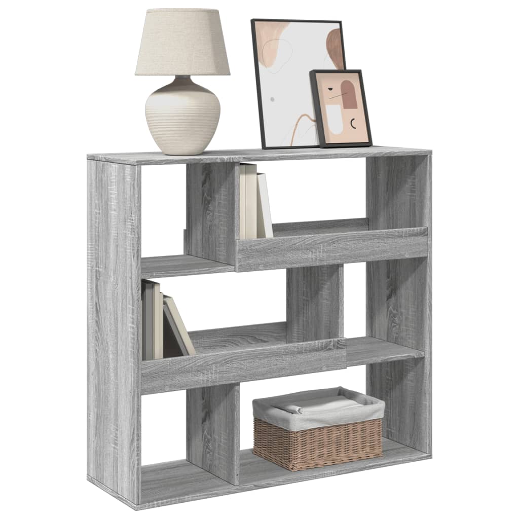 Bookshelf/Room Divider Gray Sonoma 100x33x94.5 cm