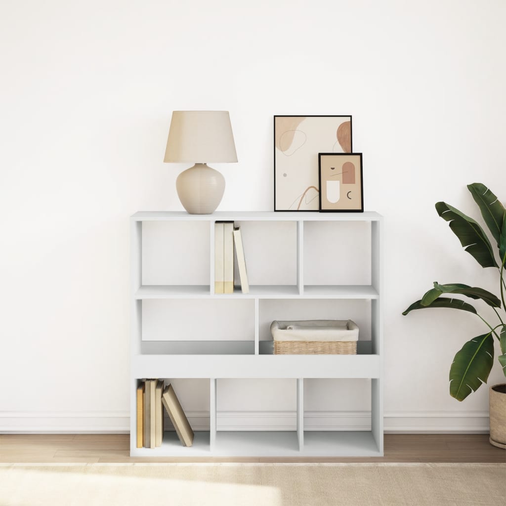 Bookshelf/Room Divider White 100x33x94.5 cm