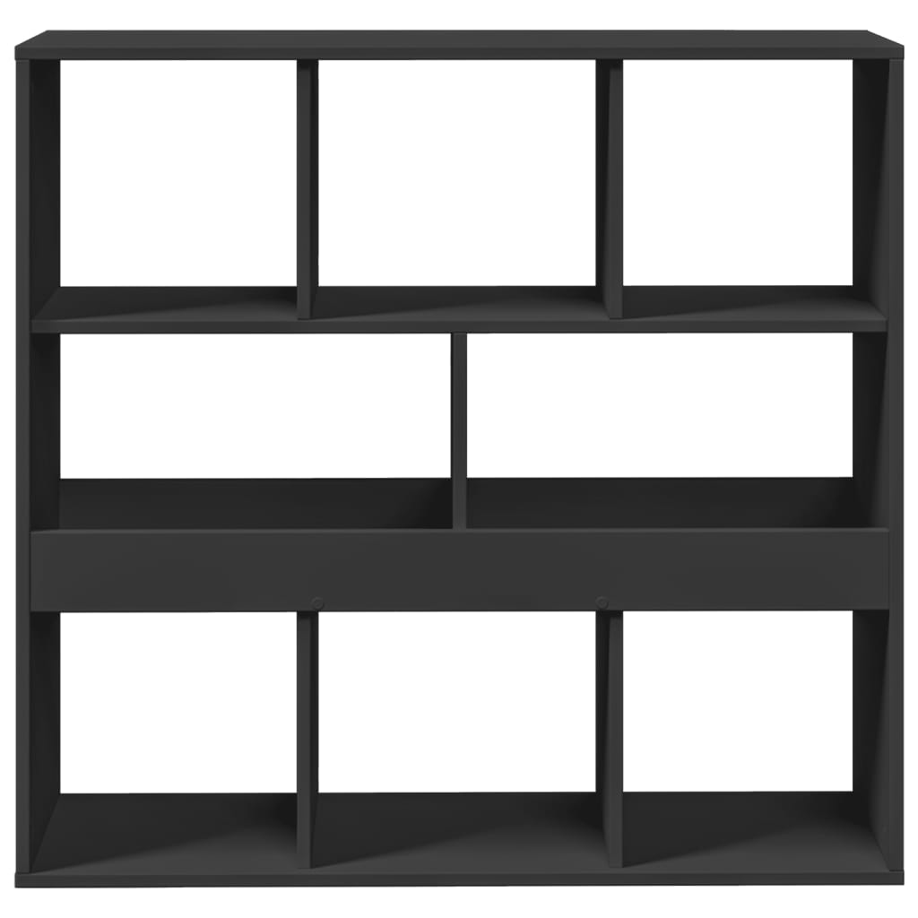 Bookshelf/Room Divider Black 100x33x94.5 cm