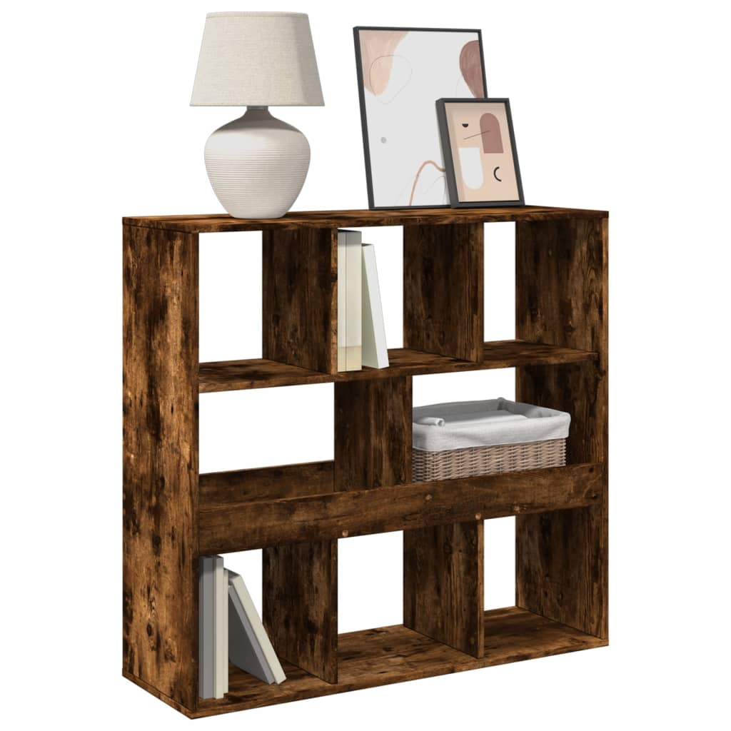 Bookshelf/Room Divider Smoked Oak 100x33x94.5 cm