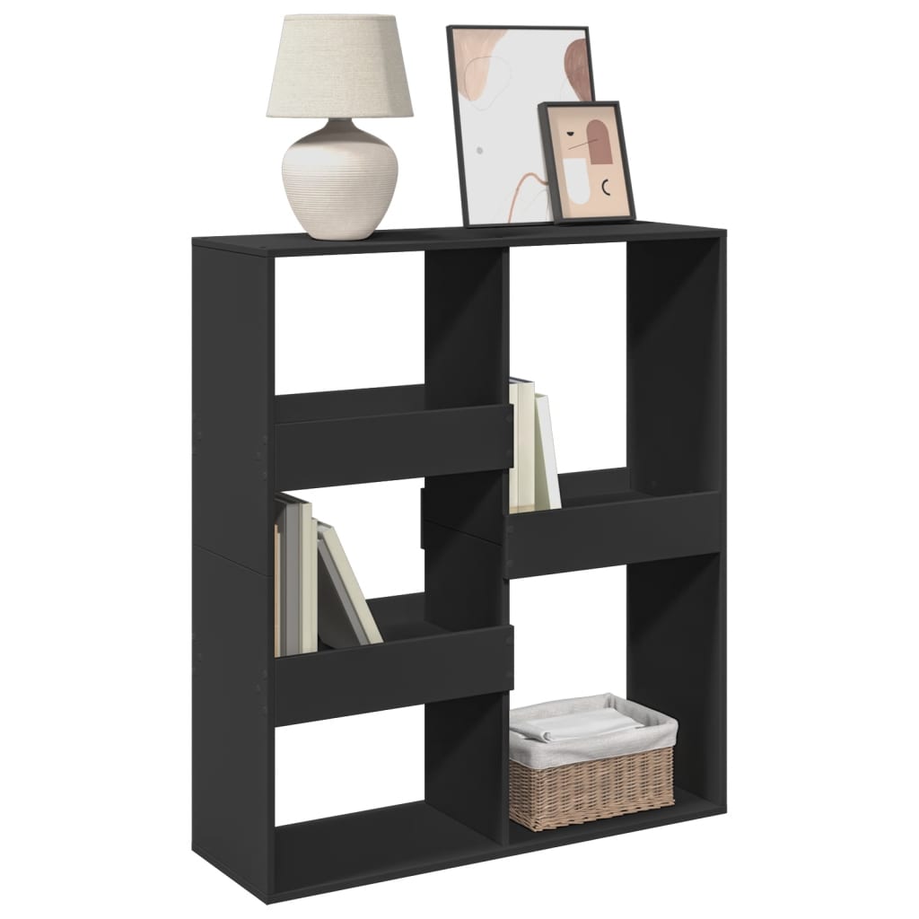 Bookshelf/Room Divider Black 100x33x115 cm