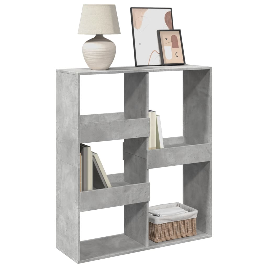 Bookshelf/Room Divider Concrete Grey 100x33x115 cm