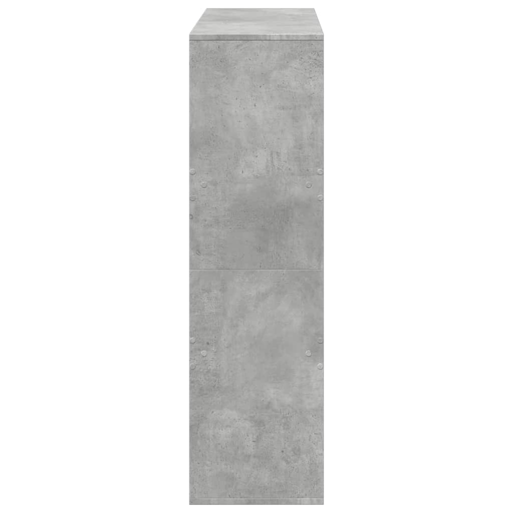 Bookshelf/Room Divider Concrete Grey 100x33x115 cm