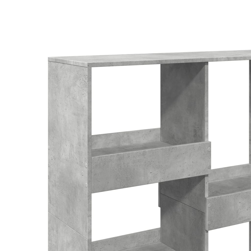 Bookshelf/Room Divider Concrete Grey 100x33x115 cm