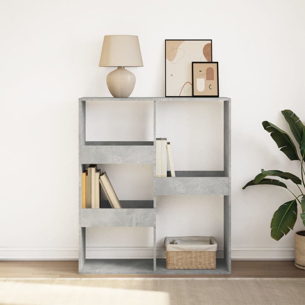 Bookshelf/Room Divider Concrete Grey 100x33x115 cm