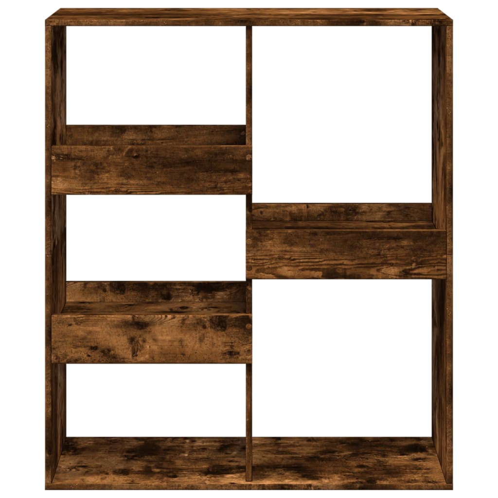 Bookshelf/Room Divider Smoked Oak 100x33x115 cm