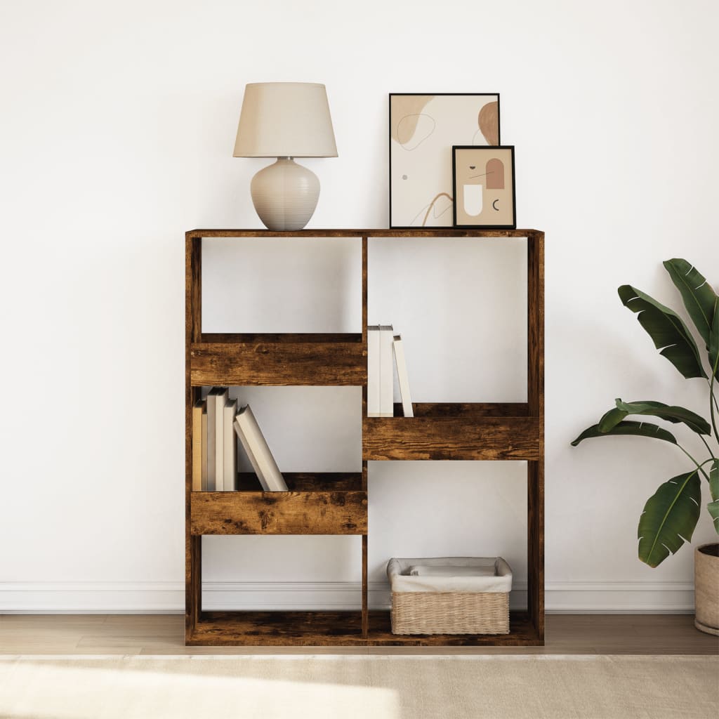 Bookshelf/Room Divider Smoked Oak 100x33x115 cm