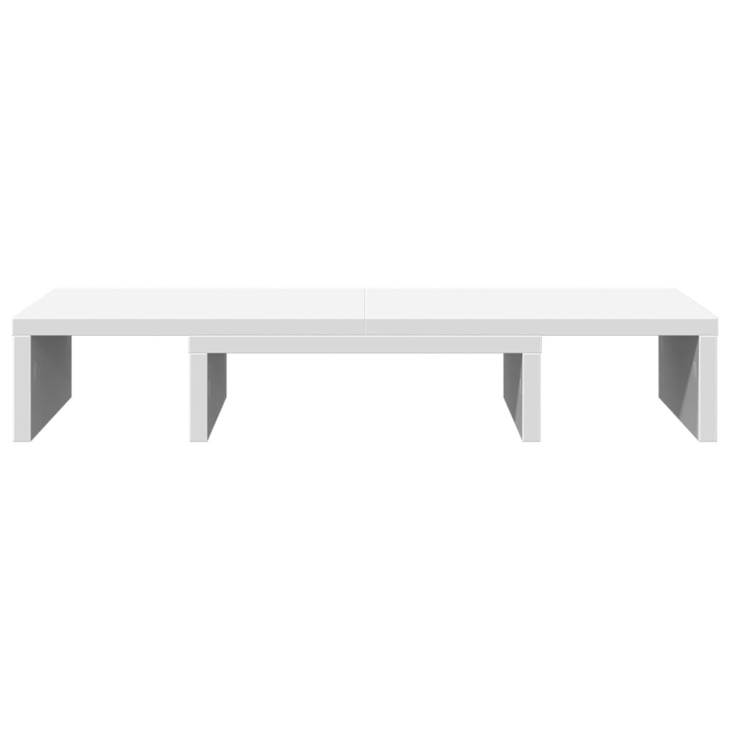 Monitor Stand Adjustable White 60x24x10.5 cm Wood Material