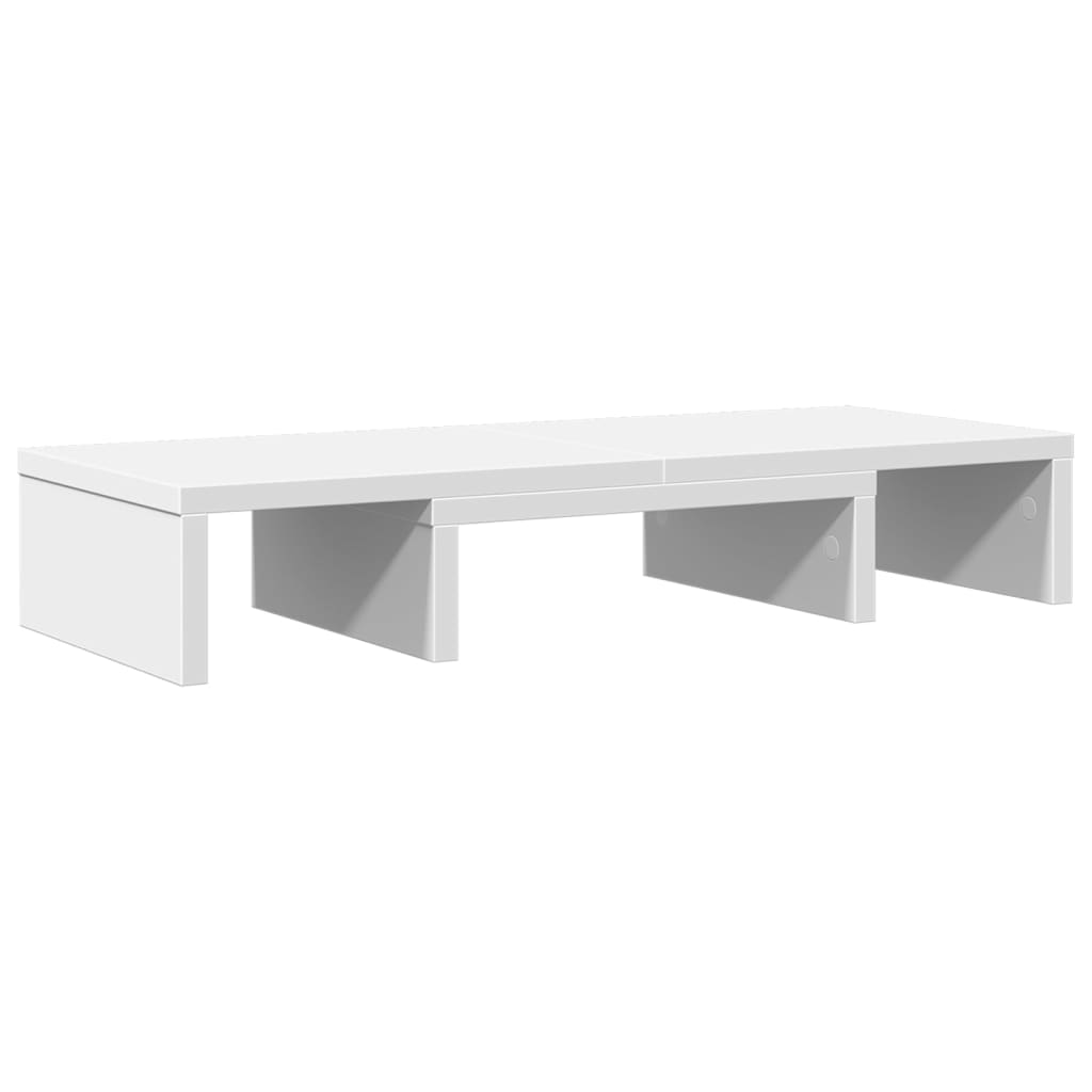 Monitor Stand Adjustable White 60x24x10.5 cm Wood Material