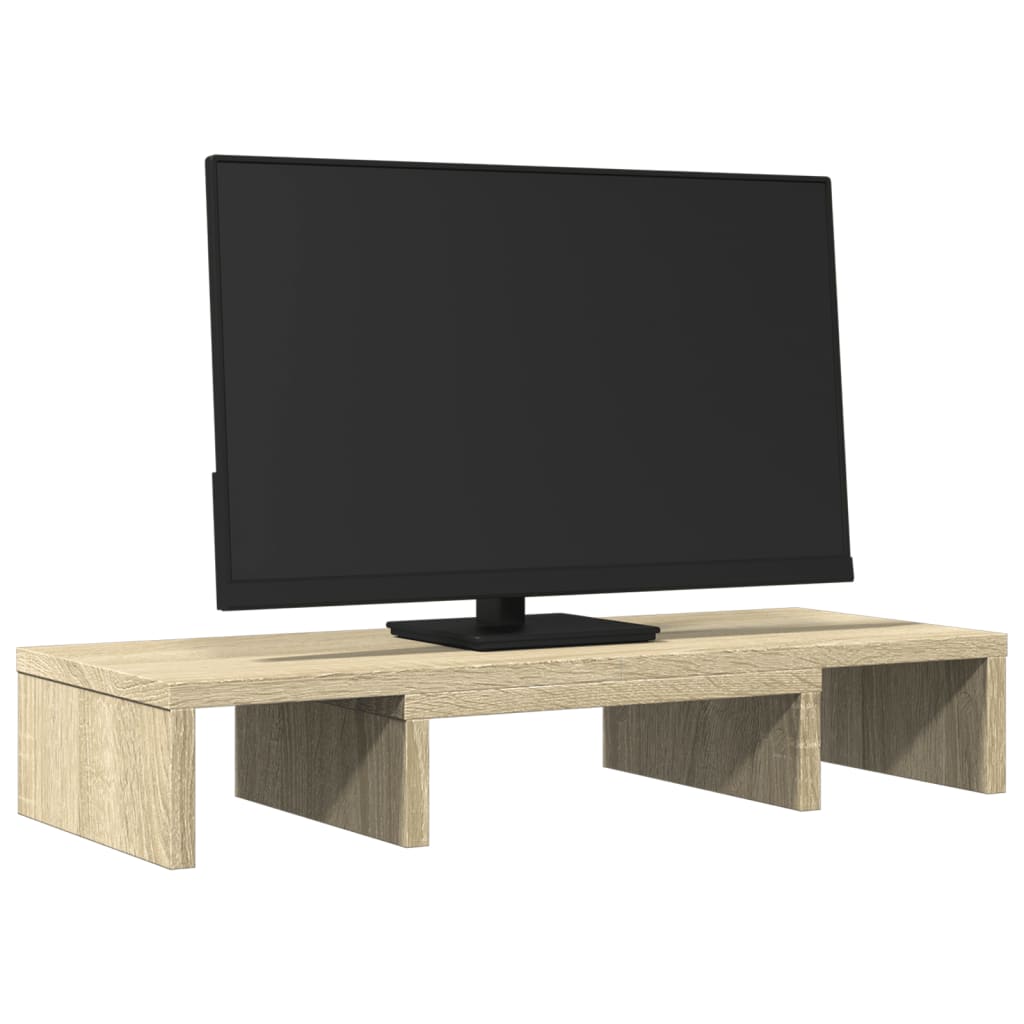 Monitor Stand Adjustable Sonoma Oak 60x24x10.5 cm