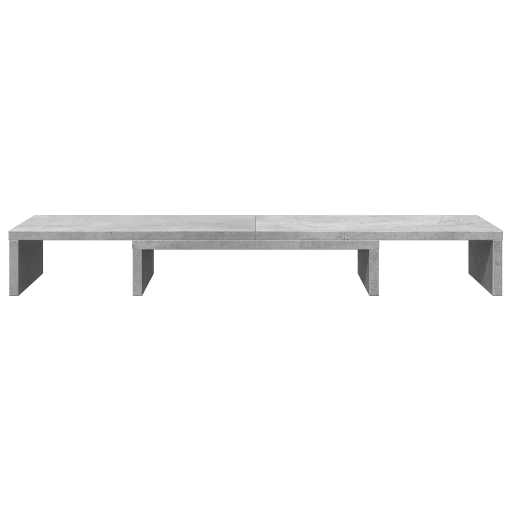 Monitor Stand Adjustable Concrete Grey 80x24x10.5 cm