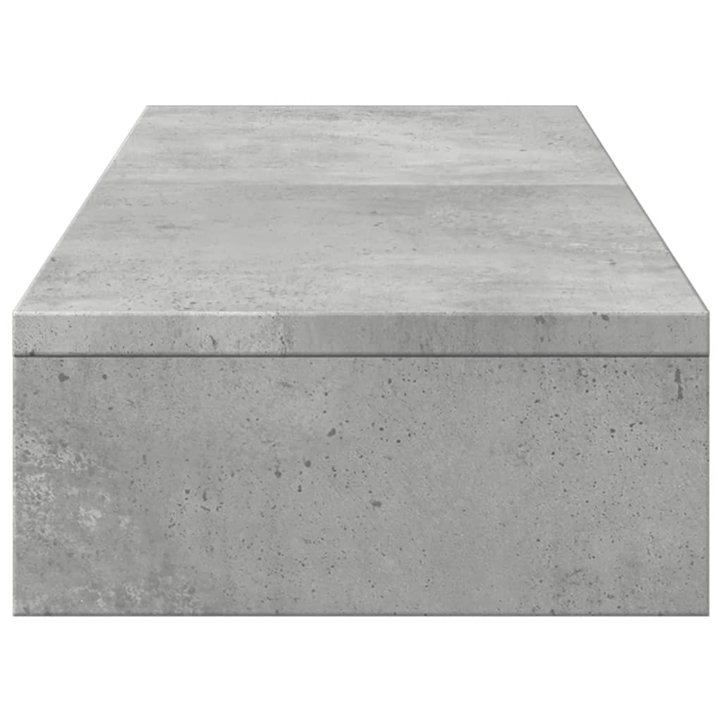 Monitor Stand Adjustable Concrete Grey 80x24x10.5 cm