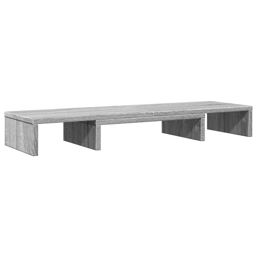 Monitor Stand Adjustable Gray Sonoma 80x24x10.5 cm